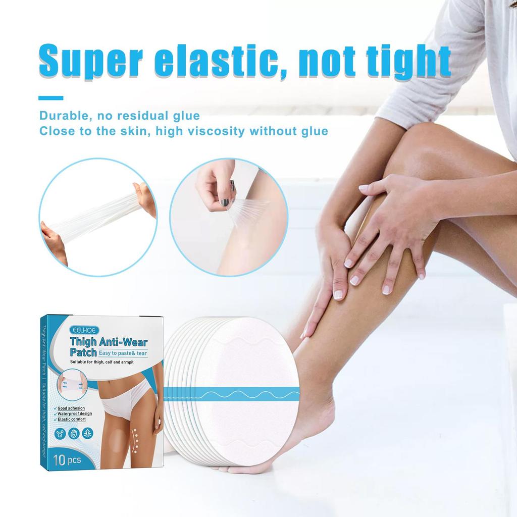 EELHOE Thigh Anti Abrasion Patch Anti Abrasion Invisible Thigh High Elastic Thigh Protector Knee Calf Random Patch