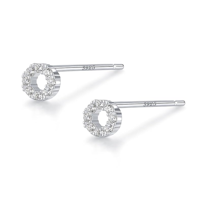 

earrings silver earrings silver 925 Silver925 Compatible with metal allergies circle circle Smaller small inconspicuous delicate simple Modest pink