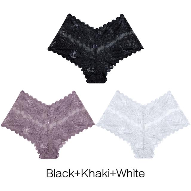 

FINETOO 3 шт./компл. кружевные трусики женские шорты для мальчиков с низкой посадкой нижнее белье женские сексуальные трусы с цветочным принтом удобные шорты для мальчиков 9 цветов 2023 L