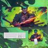 Hohe Qualität Roronoa Zoro ONE PIECE Leder-Mauspad Übergröße Klein Cartoon Büro Spiel E-Sport Computer-Tastaturunterlage Tischmatte Animation Peripherie