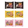 Buldak Stir-Fried Noodles Popular 6-Pack Set Safe Japanese Packaging 2 Packs Cheese Carbonara Korean Bokkeummyeon