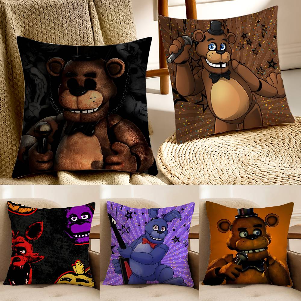 Movie Five N-Nights At F-Freddys Pillow Case Anti-dustmite Invisible Zipper Sofa Bed