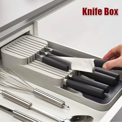 Neue praktische Schublade Organizer Messer Trennung Finishing Aufbewahrungsbox Messer Organizer Küche Zubehör Organizer