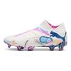 Puma Future Ultimate 7 FG AG Volume Up Pack Unisex Sneakers White Luminous-Blue Poison-Pink 108072-01
