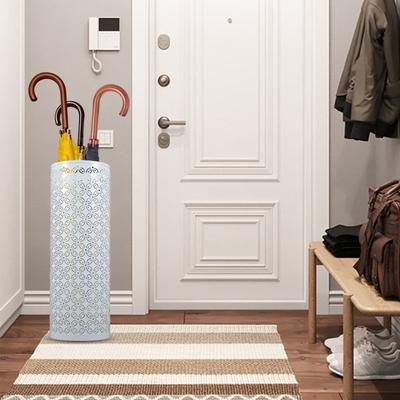 Metal Umbrella Holder Free Standing Umbrella Stand Rack Decorative Umbrella Holder Bin Multipurpose Walking Sticks Holder