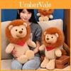 Peluche Leone per Bambini con Pelo Corto Ultra Morbido per Arredamento Interno e Idee Regalo