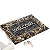 Crystal Velvet Dirt-Resistant Entrance Doormat - Easy Care, Decorative Foot Pad for Entryway
