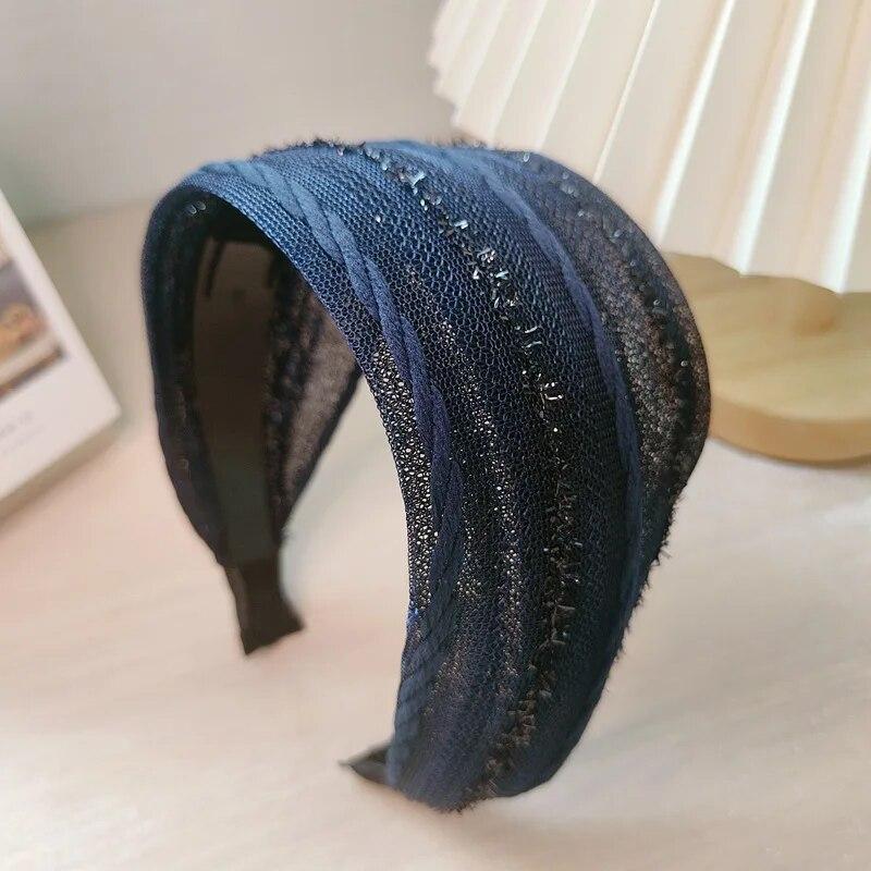 Wide Chiffon Fabric Hairband Women Hair Band Hair Accessories For