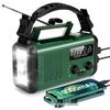 Multifunktionelles Solar-Handkurbel-Notfallradio mit UKW und Taschenlampe