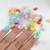 100 Pcs Cute Mini Colorful Turtle Flat Back Resin Cabochons Scrapbooking DIY Accessories Jewelry Decoration Hairpin Craft F4G6