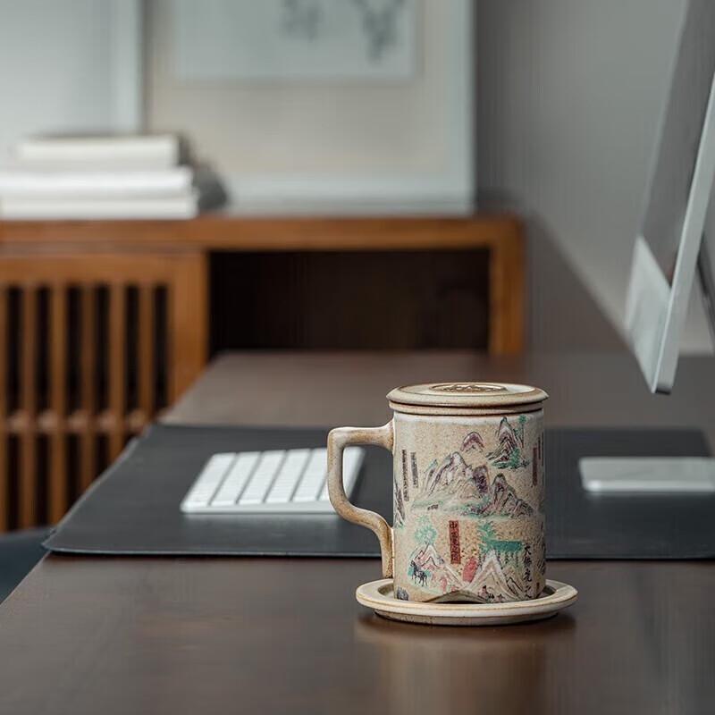 Wan Qiantang Dunhuang Series Ceramic Office Cup