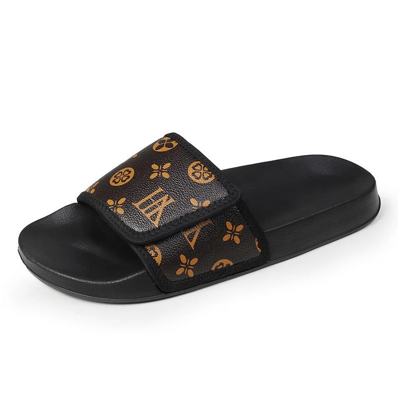 Men'S Genuine Leather Sandals Comfortable Man Sandal House Slippers Man Summer Shoes Sale Genuine Mens Slipper Flip Flop Slides
