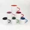 350ML 12oz Leere Keramiktasse Herzhenkel-Typ für Sublimation Ohne Bild Weiße Oberfläche