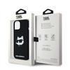 Karl Lagerfeld Klhmp15Sschpplk Iphone 15 / 14 / 13 6.1 Czarny/Black Hardcase Silicone Choupette Head Magsafe
