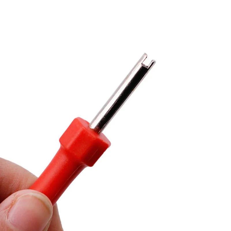 1/5Pcs Car Bike Motorbike Slotted Handle Tire Valve Stem Core Remover Tire Valve Core Screwdriver Car Tyre Repair Install Tools