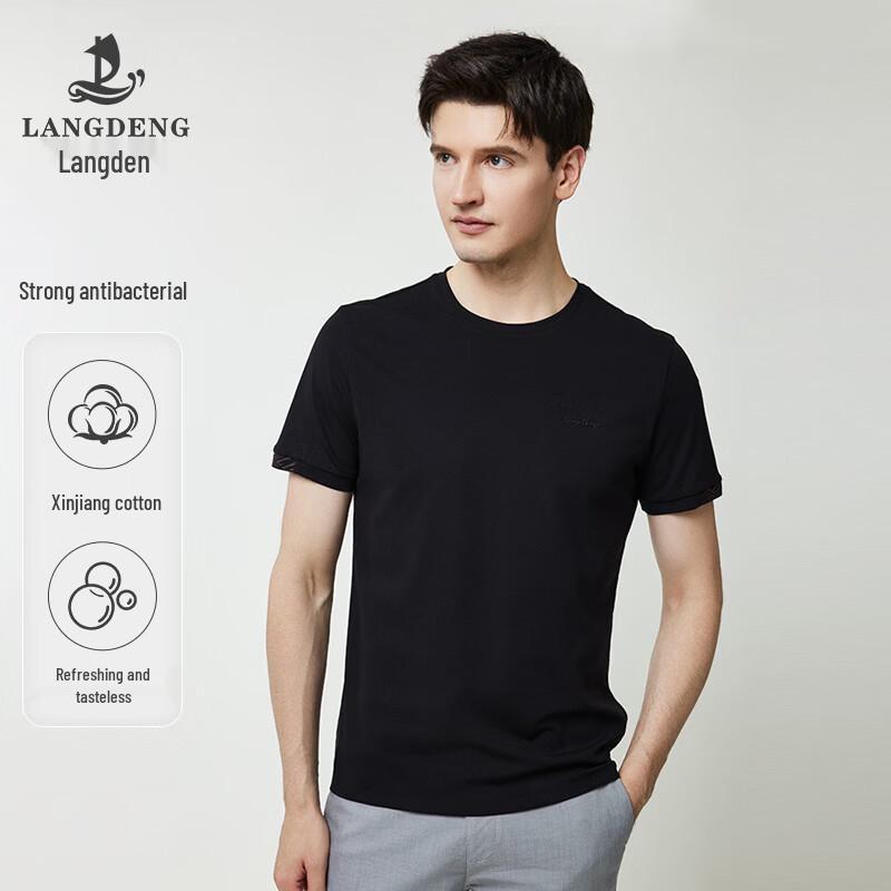 Landeng Men s Business Casual Short Sleeve T-Shirt XL