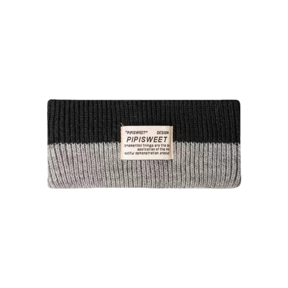Stretchy Workout Headband Soft Contrast Color Headwrap Fashion Knitted Headband  Boys