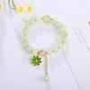 Exquisite Daisy Flower Bracelets Solid Color Beaded Elastic Rope Wristband Women Girls Jewelry Gifts