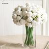 1 Bouquet 27‑Head Simulated Camellia Plastic Flowers Diy Ornament For Home Wedding Restaurant Party Table Decor