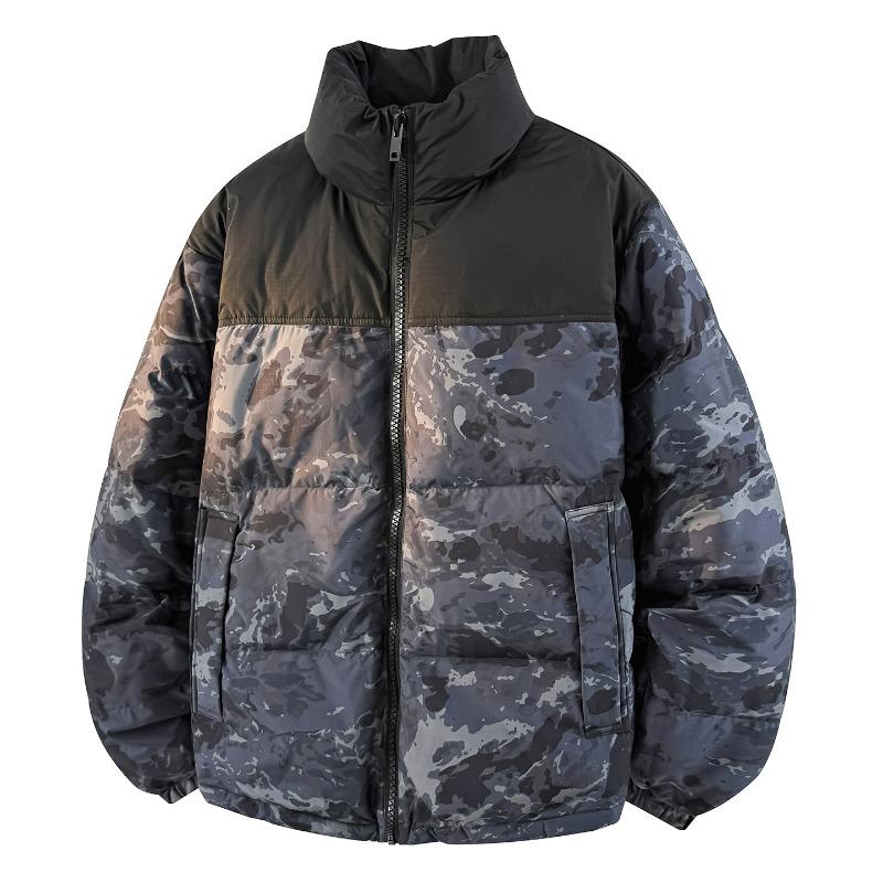 

% пуха новый национальный стандарт пуховик из белого утиного пуха для мужчин и женщин на зиму свободный стеганый контрастного цвета с высоким воротником 3XL