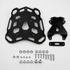 Rear Luggage Rack with Mounting Bracket Matte Black Cargo Carrier Plate