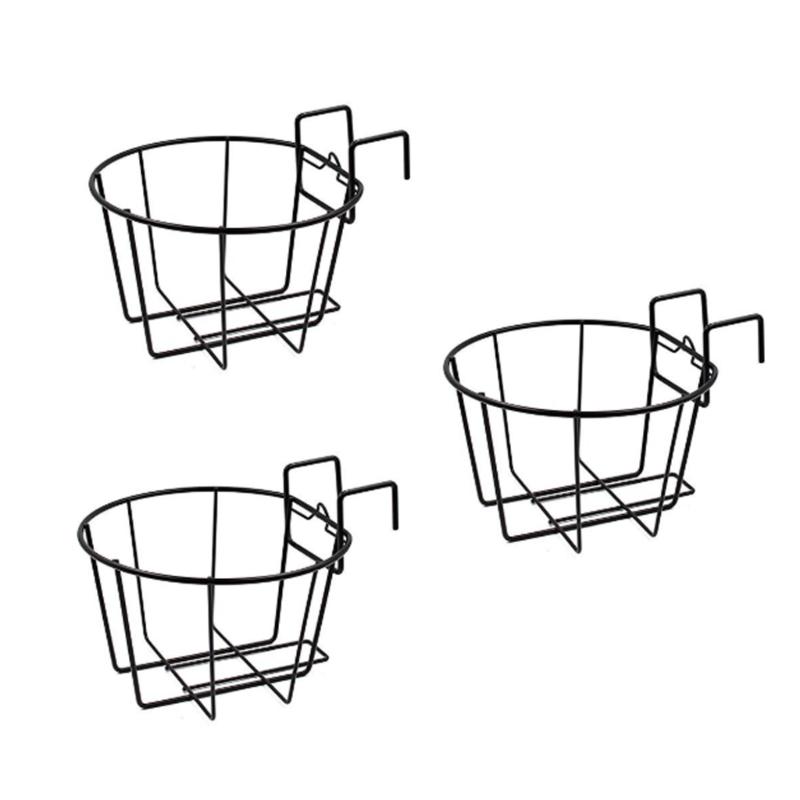 Weather Resistant Garden Hanging Basket Holders Support Frame Bracket For Patios Ledges Plant And Greeneries Decoration