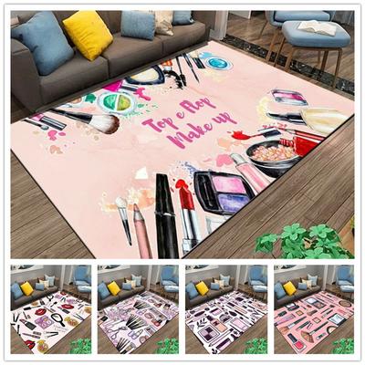 Cosmetice Machiaj Covor Fashion Covorașe Lavabile pentru Dormitor Sufragerie Decor Casă Covoraș antiderapant pentru Podea Zona Canapea Măsuță de Cafea