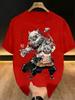Demon Slayer Anime Printed T-shirt Men's and Women's T-shirt Men's Top Sports T-shirt Men's T-shirt Summer Tee 2026 3