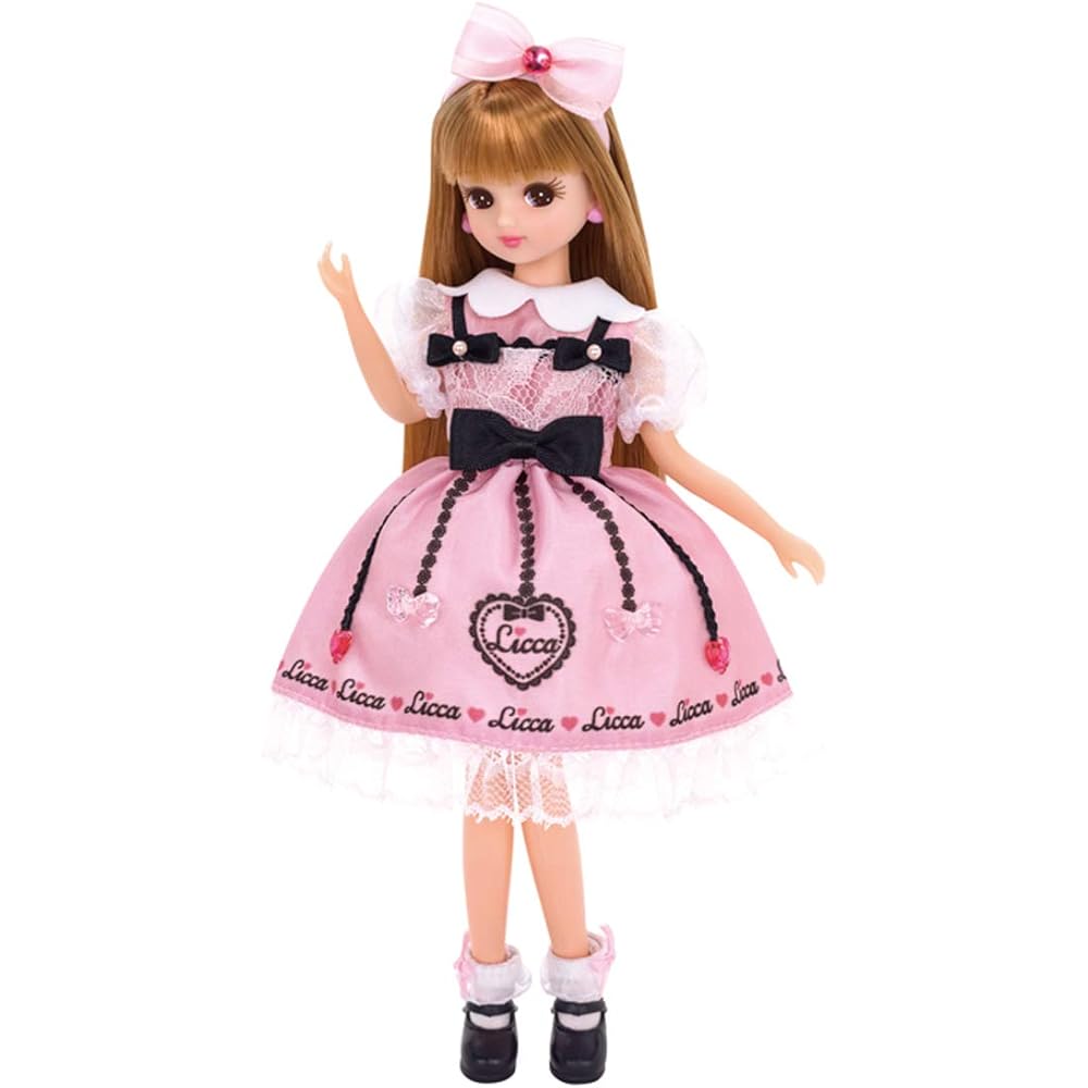 Takara Tomy Licca-chan Doll LD-01 Gift Set with Dress-Up Accessories for Kids Age 3 and Up
