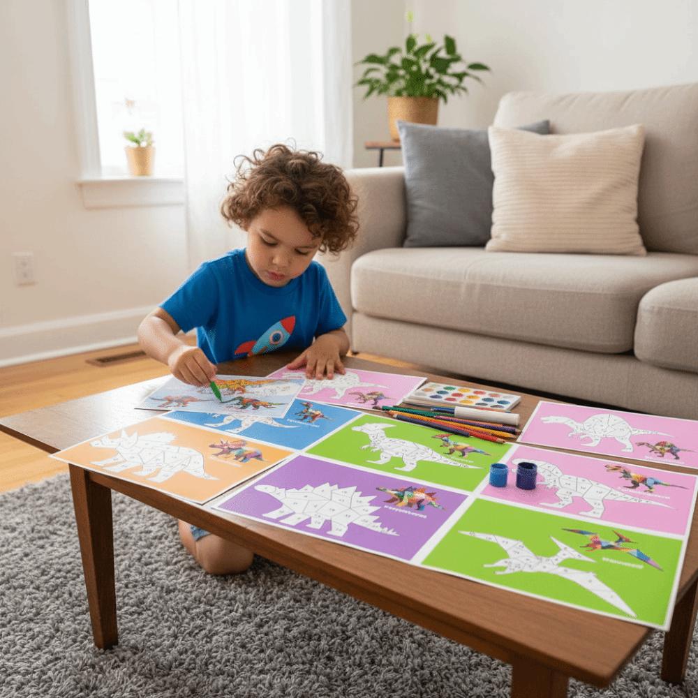 Educational Toys DIY Paste Material Kit Handmade Animals Sticker Book  Children