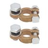 4pcs Battery Cable Terminal 300A Brass Battery Terminal Connector M10 for Automobiles Trucks Caravan