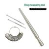 US Standard Aluminum Ring Sizer Tool, Sizes 0-13, for Jewelry Measurement.