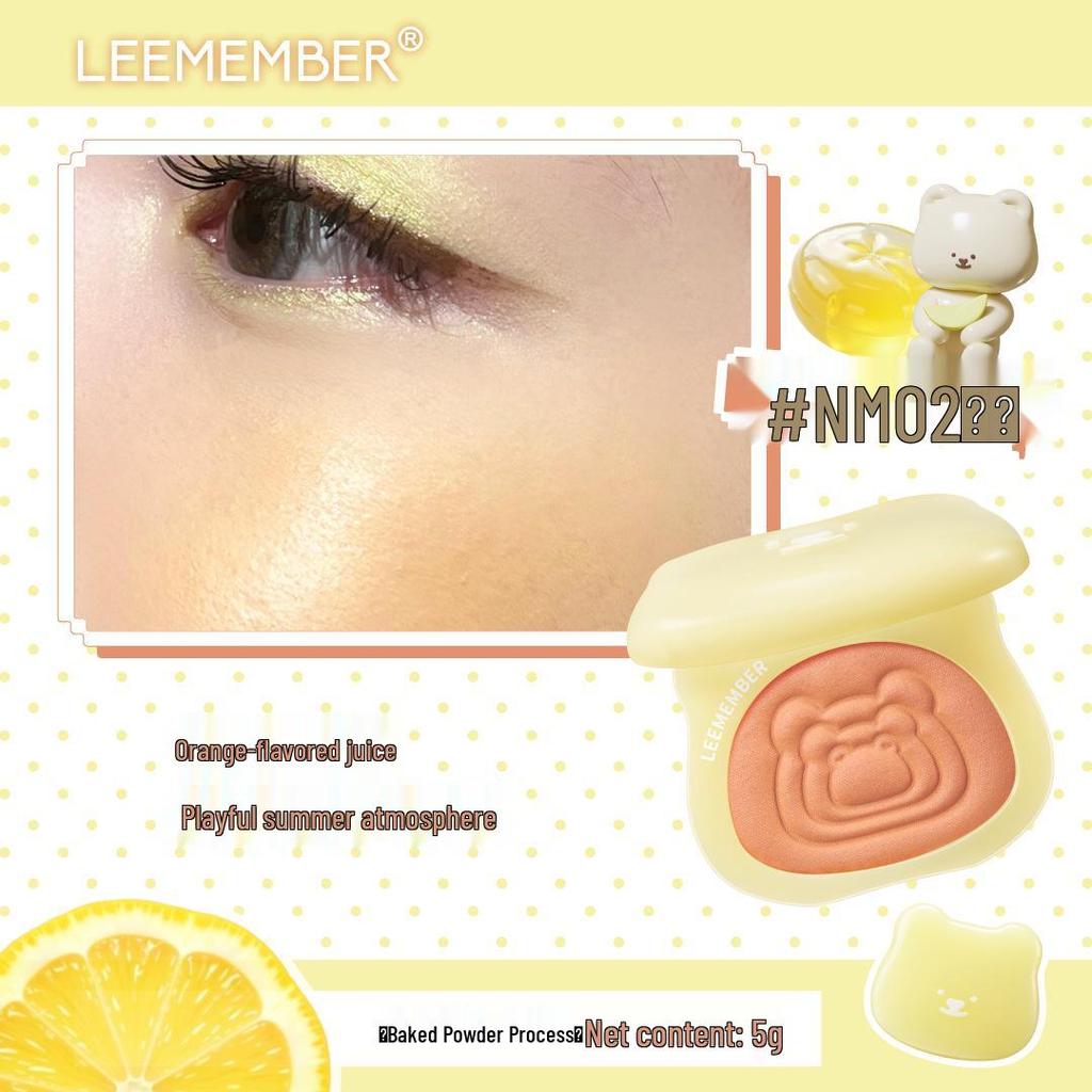 Fruit Punch Litchi Single Eyeshadow & Multi-Use Highlight Powder: Lemon Bear Dreamcore Edition