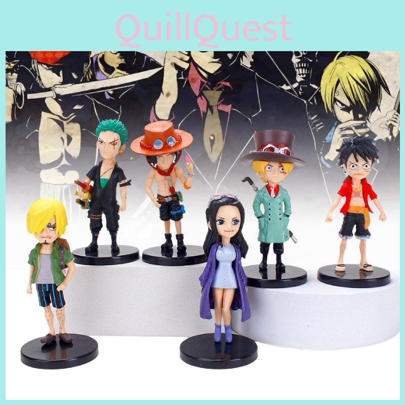 Unique Cartoon Anime Pvc Figurines Collection Set Of Luffy Ace Sanji Robin Toys