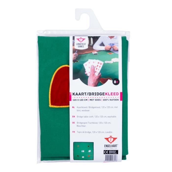 Engelhart - 390850 - Tapis de Jeu Carré Vert Premium 120 cm