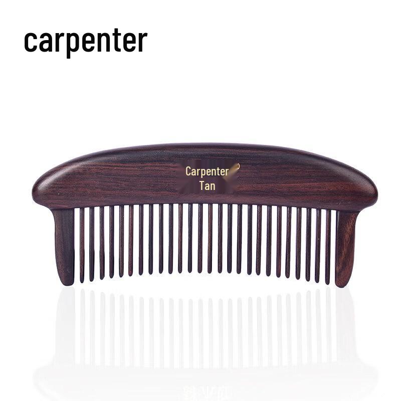 Tan Mujiang Natural Wood Rose Comb Gift Set