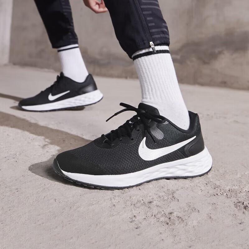 New Nike Revolution 6 'Black White' GS DD1096-003