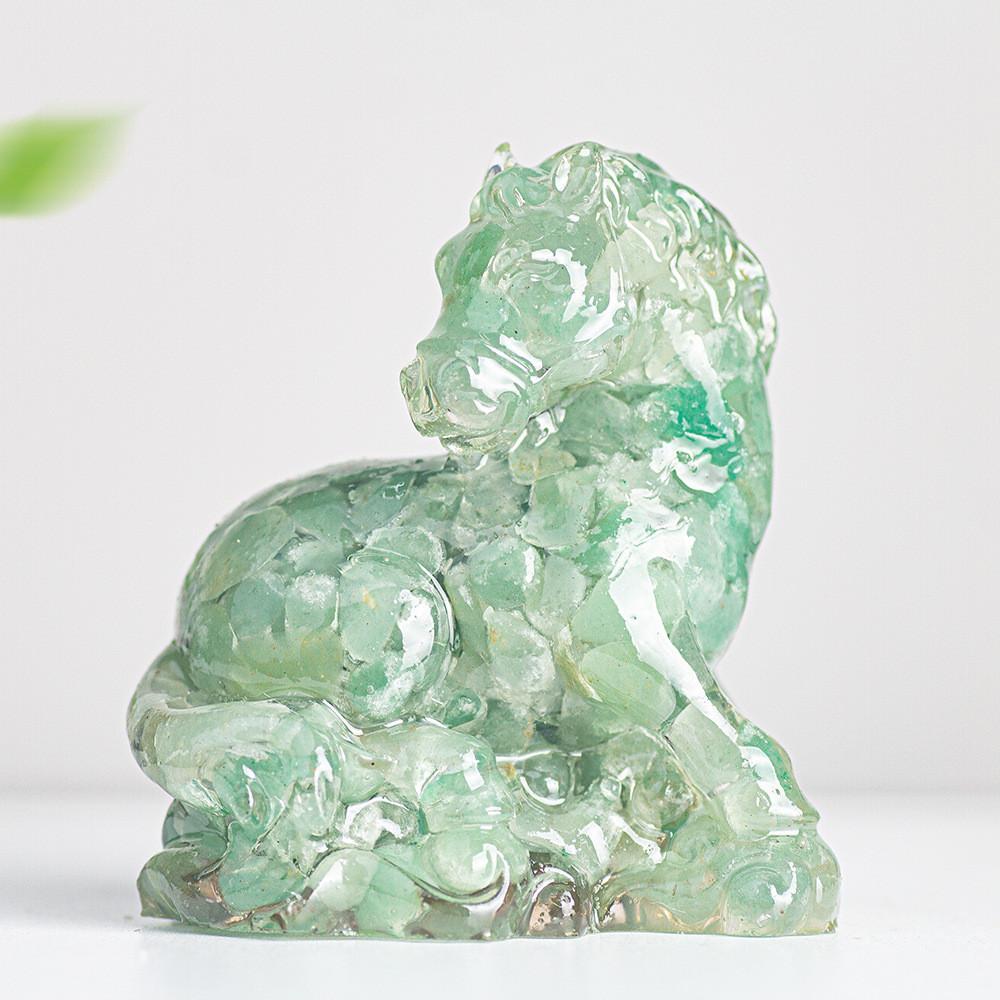 Natural Crystal Resin Figurine With Success Symbol For Home Decoration Gift