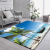 Beach Wave Seaside Pattern Carpet Soft Living Room Decor Rug Floor Mat for Bedroom Sofa Area Balcony Lounge Kitchen