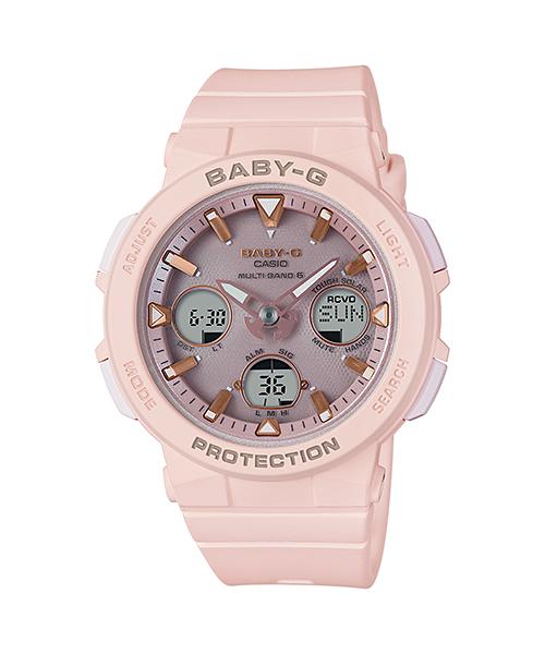 

Casio Men s Resin 100M Water Resistant Analog Shock Resistant Quartz Watch BGA-2500-4A червоний