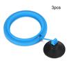 3PCS Plastic Blue Black Aquarium Feeder Fish Tanks Feeding Ring with Suction Cup for All Slow Sinking Floating Feeds