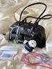 Autumn And Winter Frosted Leather Boston Pillow Bag Daily Versatile Handbag Casual Soft Leather Portable Shoulder Bag