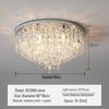 Modern Crystal Ceiling Lamp - Warm, Romantic, Simple, Atmospheric Design for Bedroom and Living Room