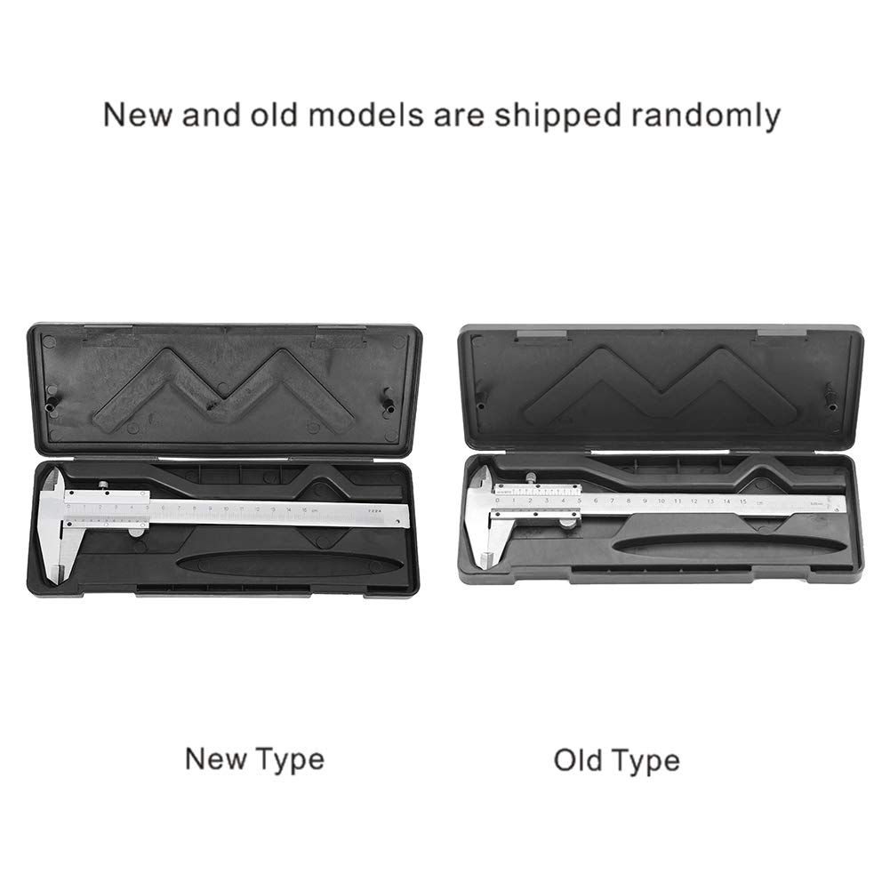 Caliper, Carbon Steel Micrometer Measuring Tool Manual Micrometer Caliper 0.02mm Caliper for Household and Industrial Measurement, 0-150mm Measuring