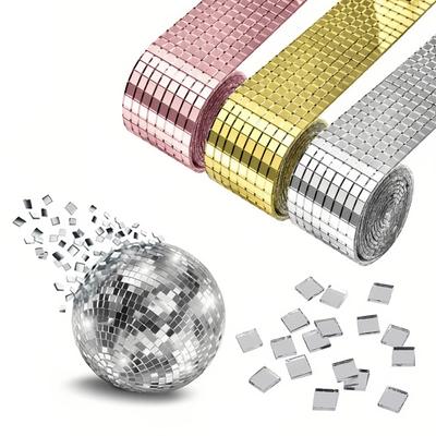 Self-adhesive Ceiling Tiles, Glass DIY Home Wall Edge Decoration, KTV Mosaic Tiles, Handmade