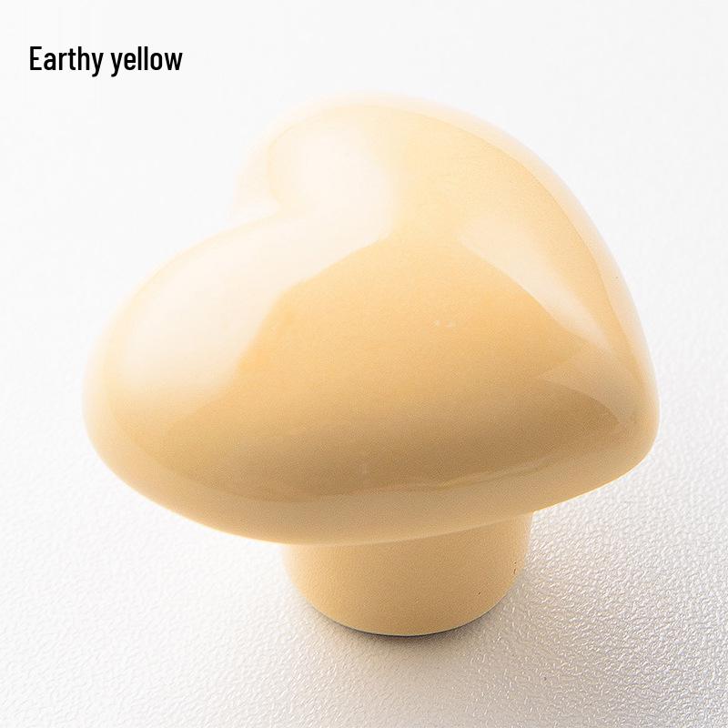 Spot Love Ceramic Children's Wardrobe Handle - Cartoon Cabinet & Drawer Adhesive Hook