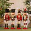 New Creative 30cm Wooden Nutcracker Puppet Soldier Ornament High Quality Christmas Decoration Home Furnishings