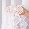 Jagoda - Ready-made Jacquard Curtain with Straight Hem - - White