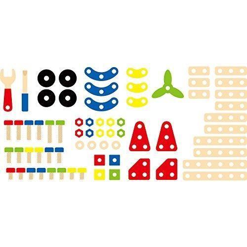 Jeu de Construction Viga Toys 50382 - 68 pcs - Enfant 3 ans - Mixte - Beige - Multicolore