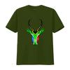 Südafrika Springbok Print T-Shirt Einzigartiges Design Bequemer Stoff Perfekt für Sport und Freizeitwear vintage Gewaschen